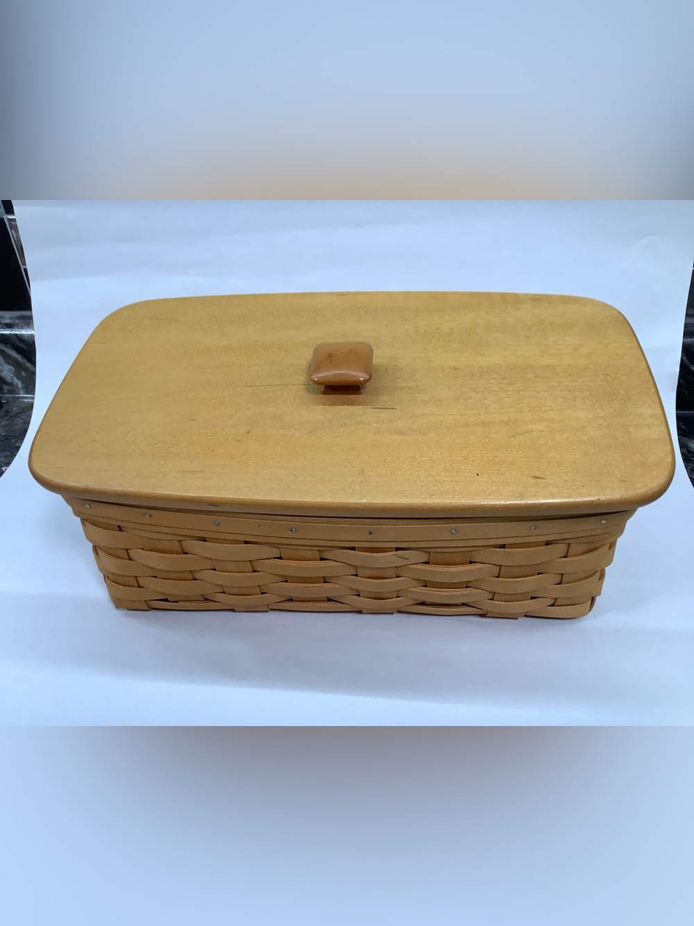 Longaberger Natural Brown Handwoven Basket